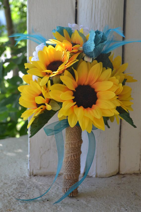 باقات زهور تباع الشمس Sunflower Wedding Bouquets - صور ورد وزهور Rose Flower images